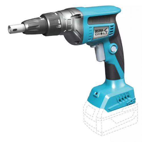 Dedra Cordless Brushless Drywall Screwdriver with Screw Feeder LED 18 V