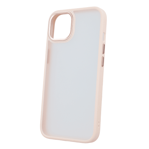 Satin silicone case for iPhone 14 Pro Max - transparent pink