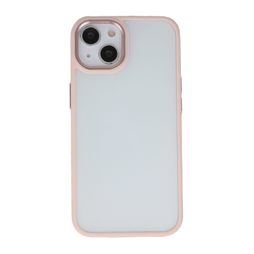 Satin silicone case for iPhone 14 Pro - transparent pink