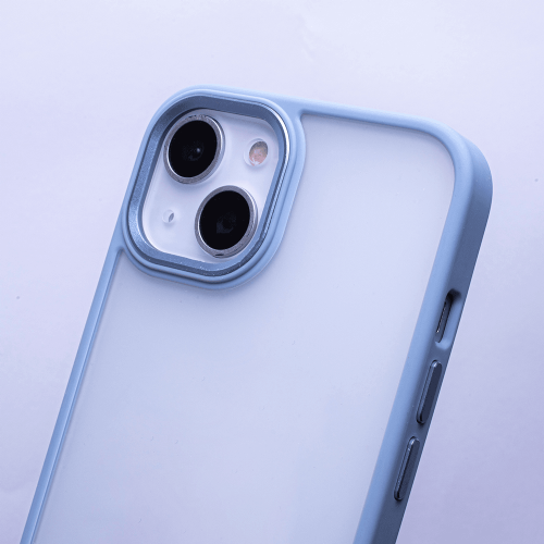 Satin silicone case for Samsung Galaxy A13 LTE A135 - transparent blue