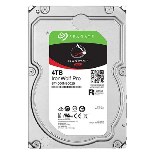 Vgradni HDD disk SEAGATE IronWolf PRO NAS 4TB 3,5" SATA3 256MB 7200rpm (ST4000NT001) trdi disk