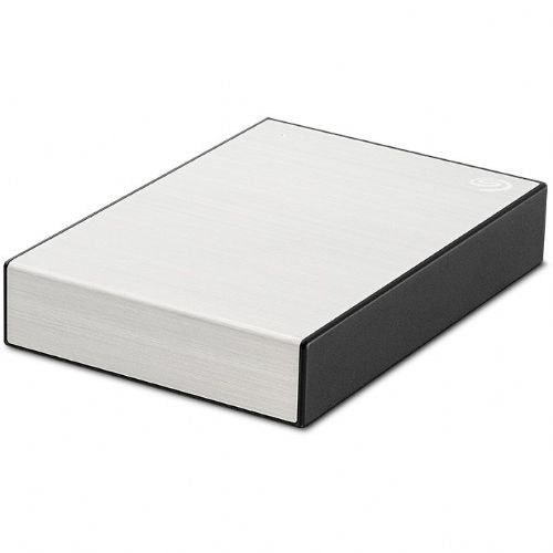 Zunanji trdi disk SEAGATE One Touch 5 TB z zaščito z geslom v srebrni barvi