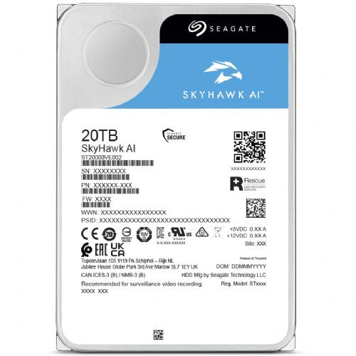 Vgradni HDD disk Seagate ST20000VE004 3,5", 20TB, 7200 vrt/min, 512MB predpomnilnika, SATA III