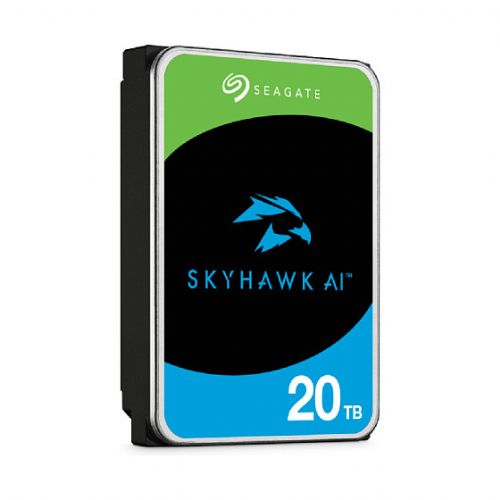 SEAGATE Nadzorni video optimiziran AI Skyhawk 20TB HDD SATA 6Gb/s 512MB predpomnilnika 3,5-palčni CMR Helij