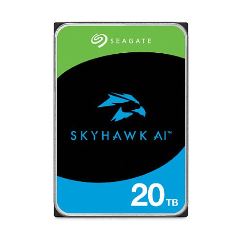 SEAGATE Nadzorni video optimiziran AI Skyhawk 20TB HDD SATA 6Gb/s 512MB predpomnilnika 3,5-palčni CMR Helij