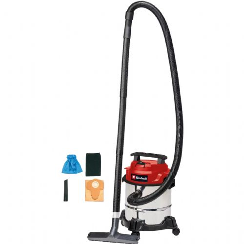 Sesalnik za mokro/suho sesanje Einhell TC-VC 1812/1 S (rdeč/nerjaveče jeklo)