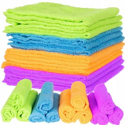 Set of 12 microfiber cloths 30x30cm