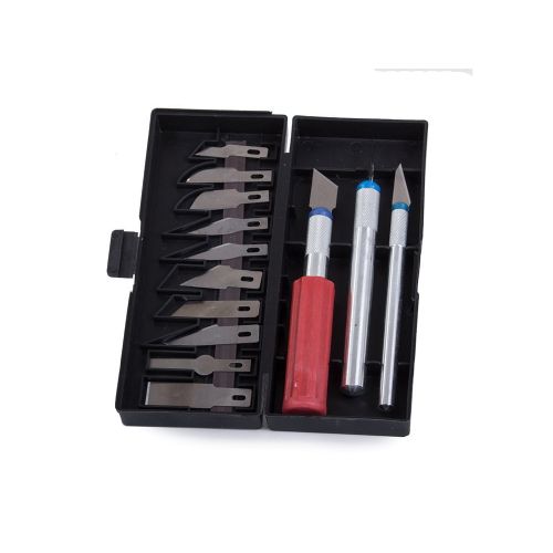 Set of 12 scalpel modeling knives + box