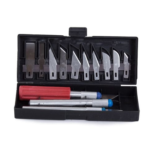 Set of 12 scalpel modeling knives + box