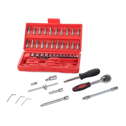 Set of 1/4 socket 46 pieces Gedore ratchets