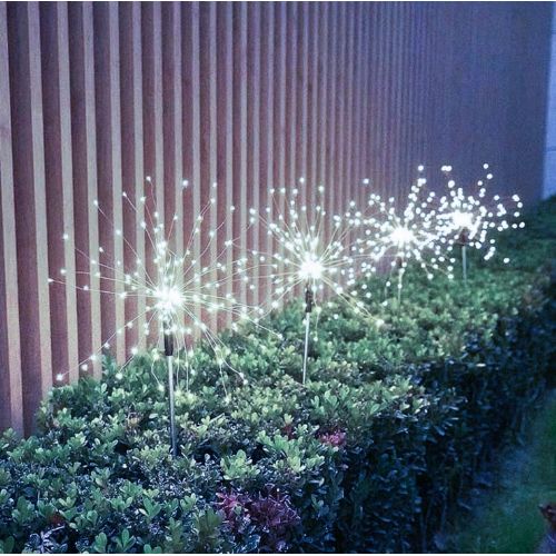Set of 2 Gardlov Fontana solar LED decorative lights, cool white light, 89 cm, IP65