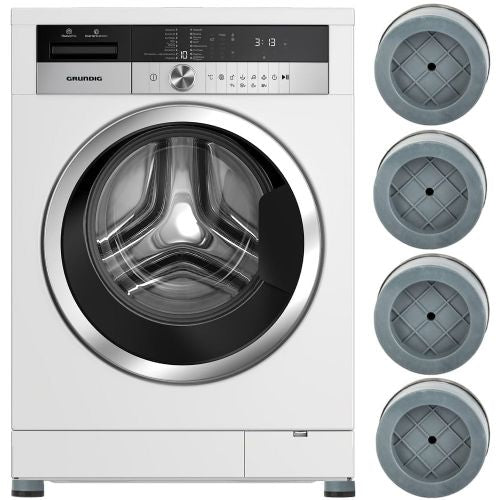 Set of 4 rubber anti-vibration feet for washing machine and other white goods 187vr-4