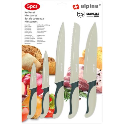 5-piece stainless steel kitchen knife set
