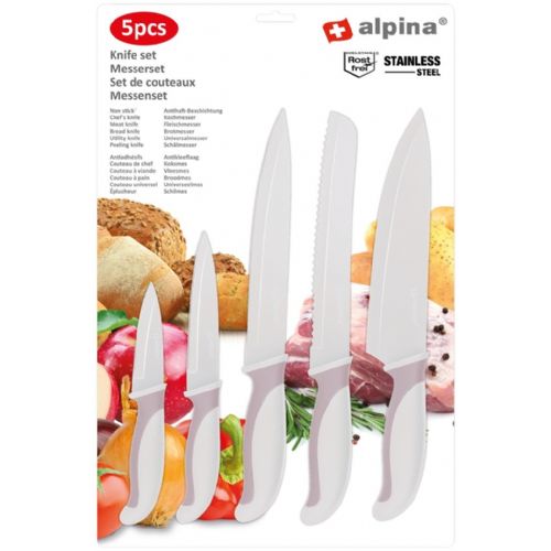 5-piece stainless steel kitchen knife set