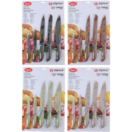 5-piece stainless steel kitchen knife set