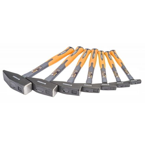 Set of 7 locksmith hammers up to 2KG - fiberglass handle
