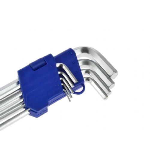 Set of 9 long Allen keys