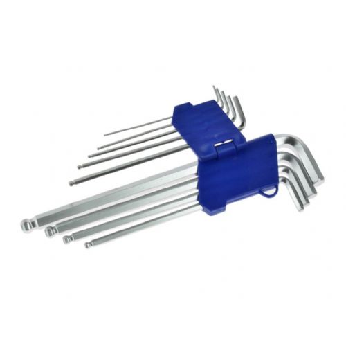 Set of 9 long Allen keys