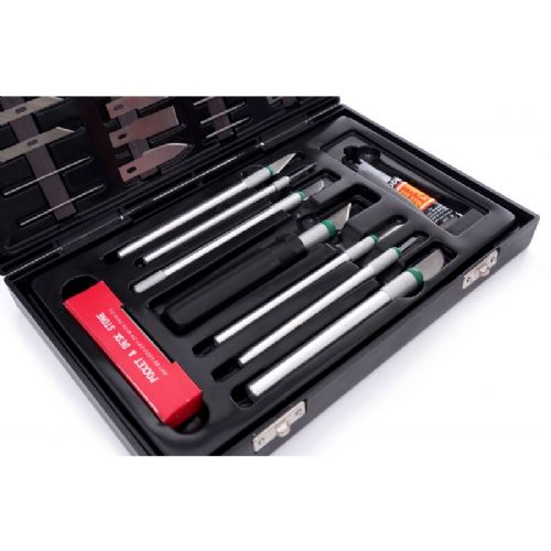 Set of scalpel modeling knives 56 pieces