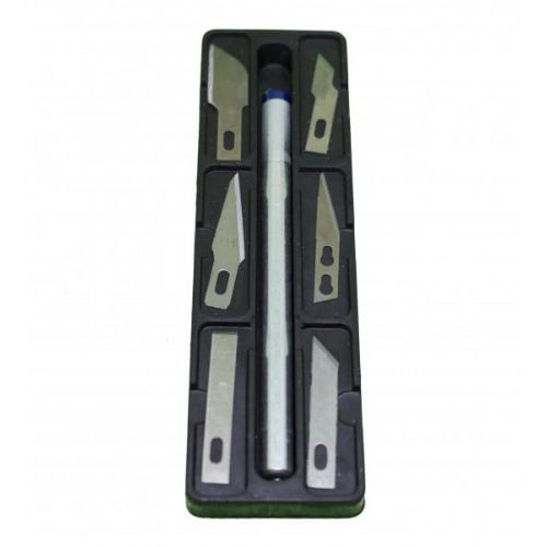 Set of scalpel modeling knives 6 pieces