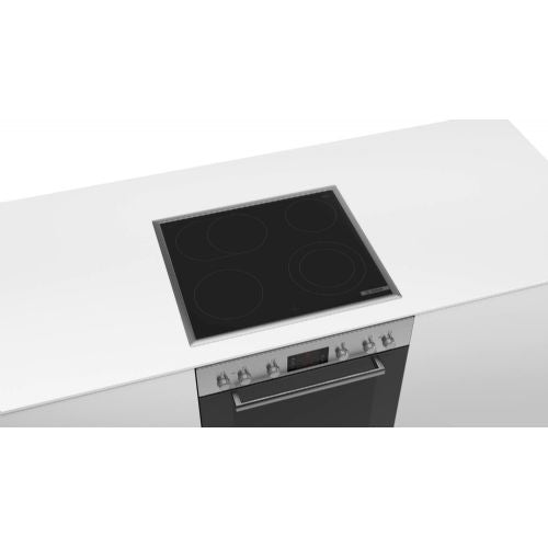 Set štedilnik + pečica Bosch HND616LS63, 71 l, indukcijska plošča, nerjaveče jeklo/črna