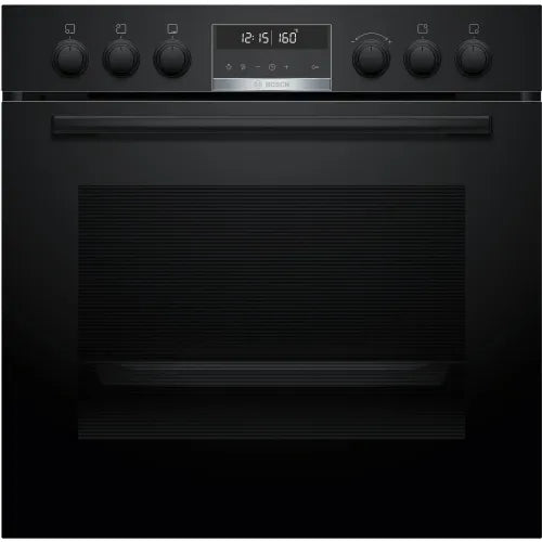 Set štedilnik + pečica Bosch HND675LS62, 71 l, indukcijska plošča, črna/nerjaveče jeklo