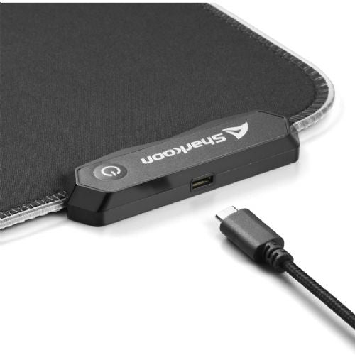 SHARKOON 1337 RGB V2 900 črna mat podloga za miško in tipkovnico