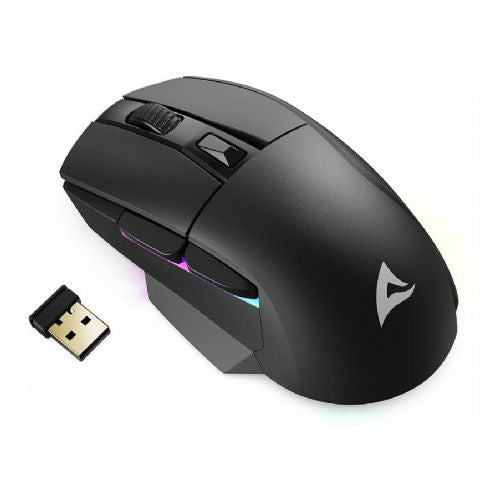 Optična miška Sharkoon Shark SGM50W, 6 gumbov, 6.400 DPI, črna
