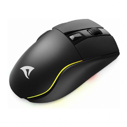 Optična miška Sharkoon Shark SGM50W, 6 gumbov, 6.400 DPI, črna