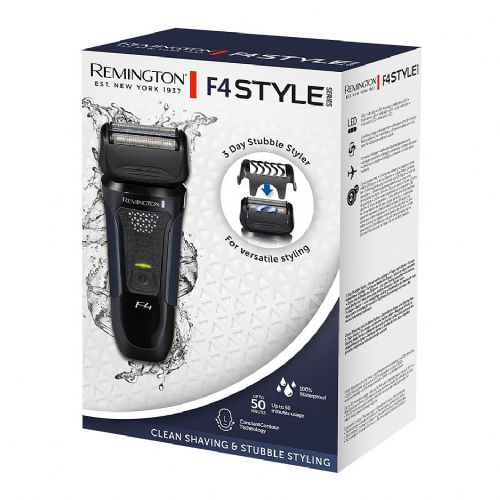 F4 Style Series Wet & Dry Shaver Black-Blue (F4002)