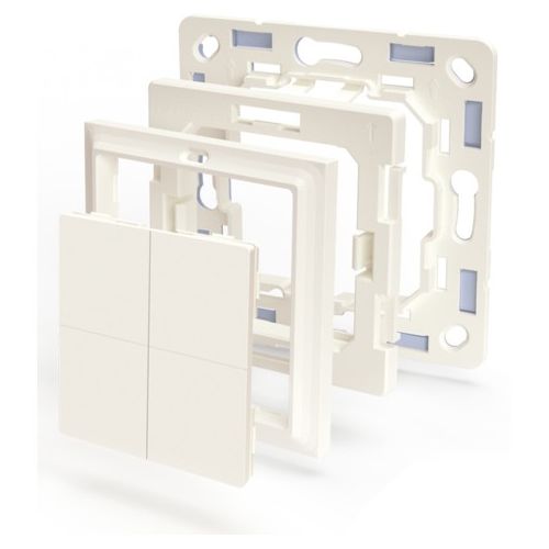 Shelly Plug & Play "BLU Wall" Switch 4 Adapter Gira & Merten Weiß