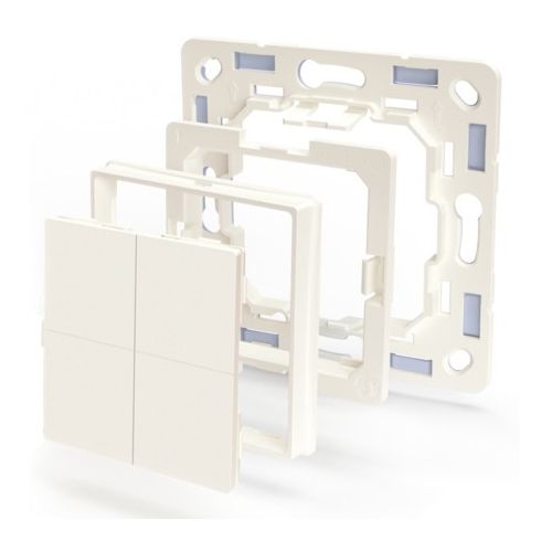 Shelly Plug & Play "BLU Wall" Switch 4 adapter Legrand & Shelly Weiß