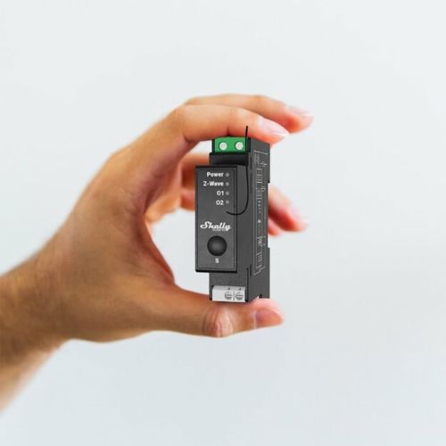 Rele Shelly Relais ''Wave Pro 2PM'' max 25A Z-Wave DIN-letev