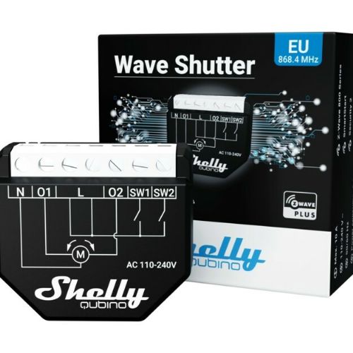 Shelly Relais "Wave Shutter" z dvojnimi roletami Z-Wave