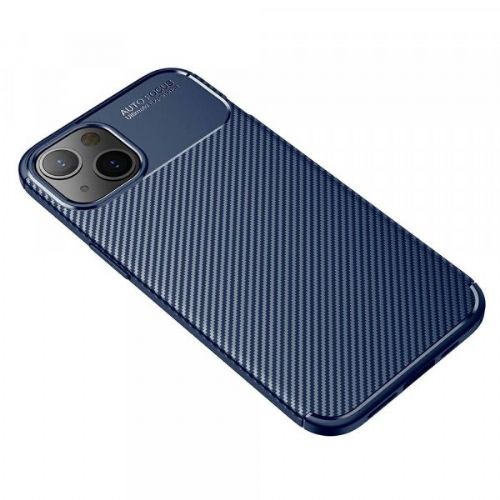 Carbon Silicone Case for iPhone 13 Pro - Blue