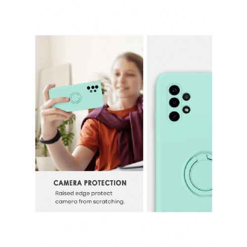 Liquid Ring Silicone Case for Samsung Galaxy A33 5G A336 - mint