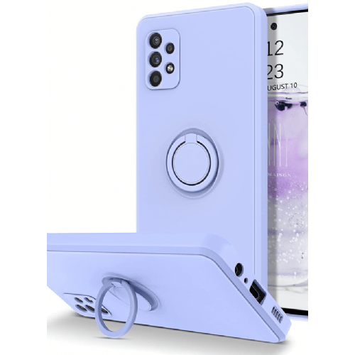 Liquid Ring Silicone Case for Samsung Galaxy A33 5G A336 - Blue