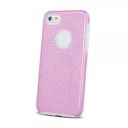 Bling Glitter Silicone Case for Samsung Galaxy S10 G973 Pink with Silver Glitter