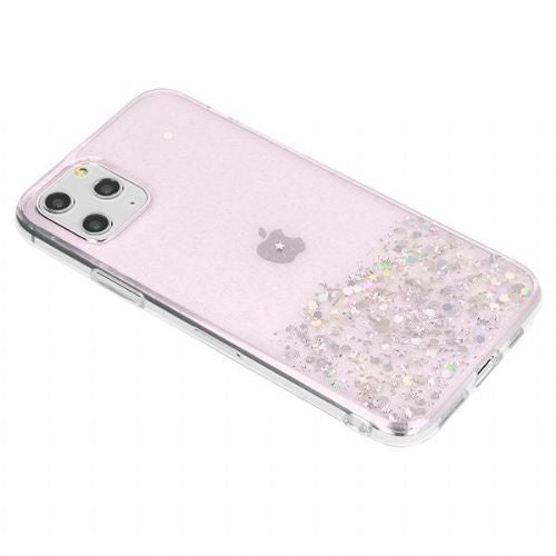 SPARKLE glitter silicone case for Xiaomi Redmi 10T and 10T Pro - transparent pink