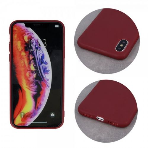 Silicone case for Samsung Galaxy A51 A515 - matte burgundy red