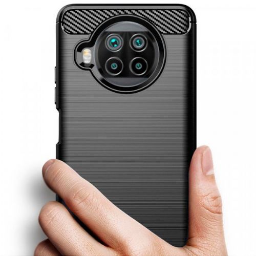 Silicone case for Xiaomi Mi 10T Lite - matte carbon black