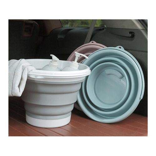 Silicone folding bucket 10L reinforced
