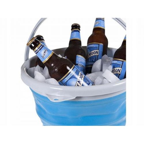 Silicone folding bucket 10L reinforced