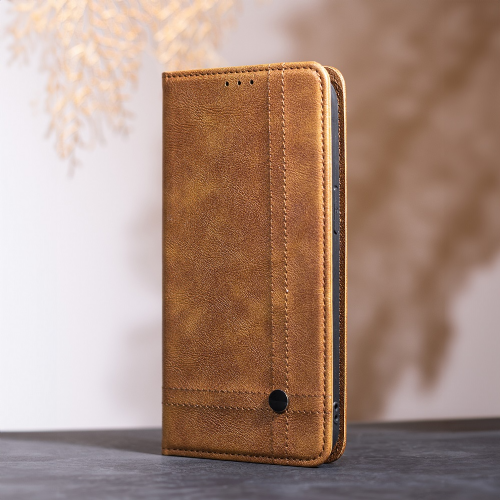 Havana Sleek flip case for Samsung Galaxy A18, TPU, artificial leather, magnetic closure, brown