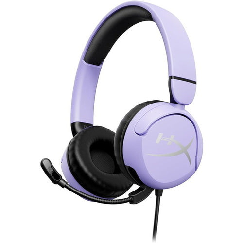 HyperX Cloud Mini wired headset, 3.5 mm, microphone, black/lilac, for gaming