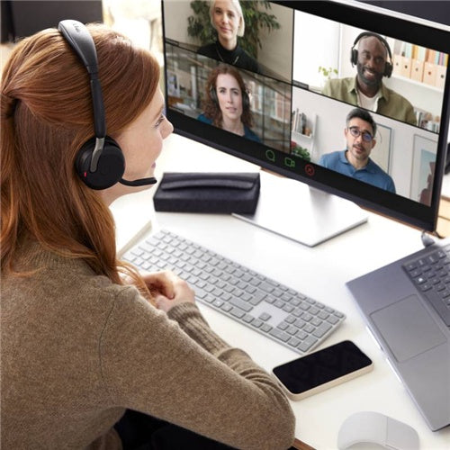 Slušalke Jabra Evolve2 65 Flex Duo, USB-C, UC, Link 380c, črna