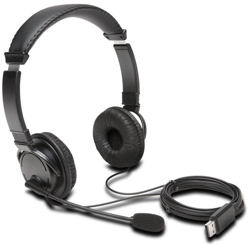 Slušalke Kensington Hi-Fi, z mikrofonom, USB, črna (K97601WW)