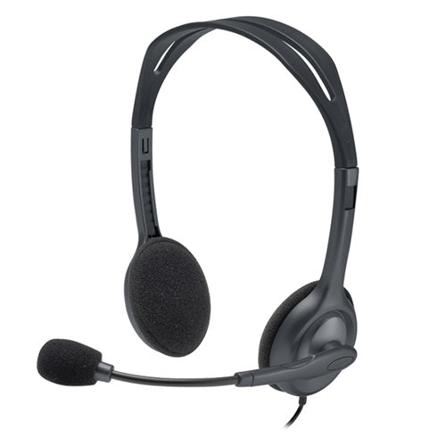 Slušalke Logitech Headset H111, siva