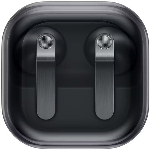Slušalke Samsung Galaxy Buds 4 polodprte, Bluetooth, aktivno odpravljanje hrupa, mikrofon, 6 ur delovanja, črne