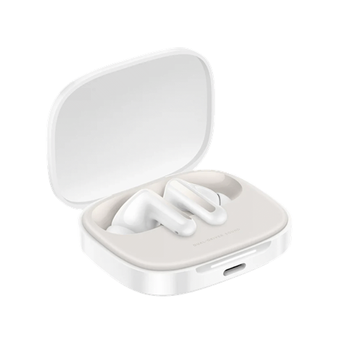 Slušalke Xiaomi Redmi Buds 6 Cloud White, USB-C, Bluetooth, bela